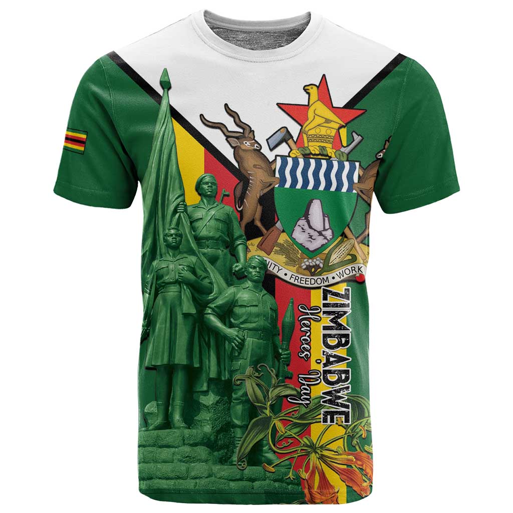 Personalized Zimbabwe Heroes' Day T shirt Nyika yeZimbabwe Monument - Coat Of Arms - African Pride