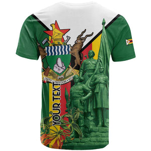 Personalized Zimbabwe Heroes' Day T shirt Nyika yeZimbabwe Monument - Coat Of Arms - African Pride