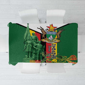 Zimbabwe Heroes' Day Tablecloth Nyika yeZimbabwe Monument - Coat Of Arms - African Pride