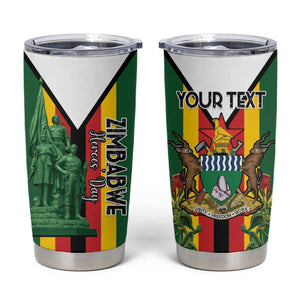 Personalized Zimbabwe Heroes' Day Tumbler Cup Nyika yeZimbabwe Monument - Coat Of Arms - African Pride