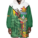 Personalized Zimbabwe Heroes' Day Wearable Blanket Hoodie Nyika yeZimbabwe Monument - Coat Of Arms - African Pride