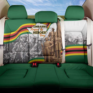 Happy Heroes Day Zimbabwe Back Car Seat Cover Unity Freedom Work - African Pride