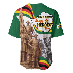 Happy Heroes Day Zimbabwe Baseball Jersey Unity Freedom Work - African Pride