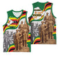 Happy Heroes Day Zimbabwe Basketball Jersey Unity Freedom Work - African Pride