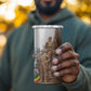 Happy Heroes Day Zimbabwe 4 in 1 Can Cooler Tumbler Unity Freedom Work - African Pride