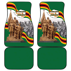 Happy Heroes Day Zimbabwe Car Mats Unity Freedom Work - African Pride