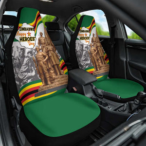 Happy Heroes Day Zimbabwe Car Seat Cover Unity Freedom Work - African Pride