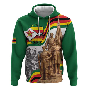 Happy Heroes Day Zimbabwe Hoodie Unity Freedom Work - African Pride
