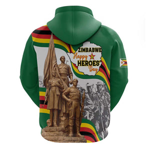 Happy Heroes Day Zimbabwe Hoodie Unity Freedom Work - African Pride
