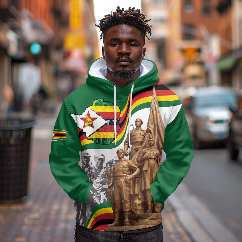 Happy Heroes Day Zimbabwe Hoodie Unity Freedom Work - African Pride