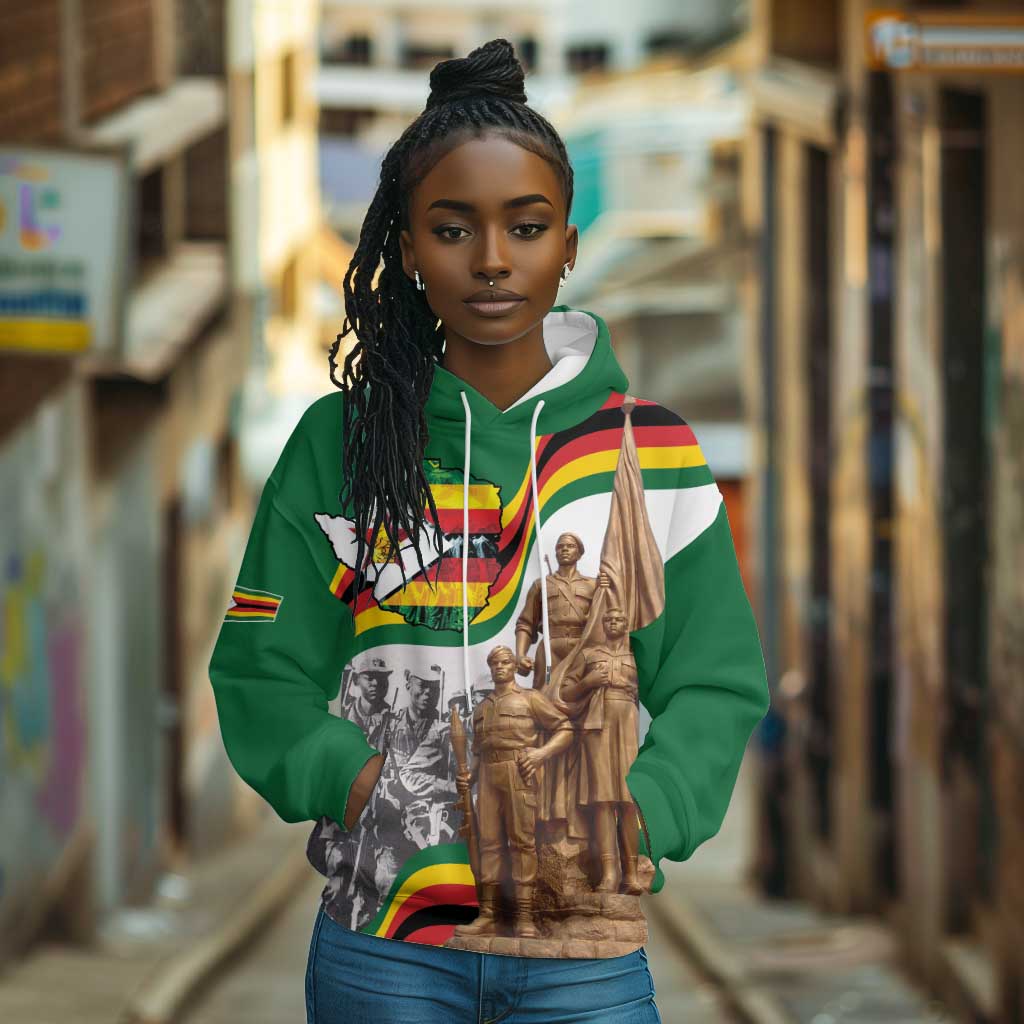 Happy Heroes Day Zimbabwe Hoodie Unity Freedom Work - African Pride