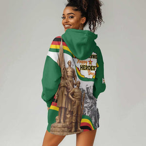 Happy Heroes Day Zimbabwe Hoodie Dress Unity Freedom Work - African Pride