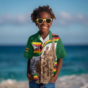 Happy Heroes Day Zimbabwe Kid Hawaiian Shirt Unity Freedom Work - African Pride
