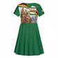 Happy Heroes Day Zimbabwe Kid Short Sleeve Dress Unity Freedom Work - African Pride