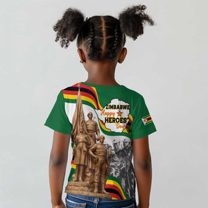 Happy Heroes Day Zimbabwe Kid T shirt Unity Freedom Work - African Pride