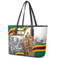 Happy Heroes Day Zimbabwe Leather Tote Bag Unity Freedom Work - African Pride