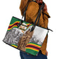 Happy Heroes Day Zimbabwe Leather Tote Bag Unity Freedom Work - African Pride