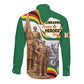 Happy Heroes Day Zimbabwe Long Sleeve Button Shirt Unity Freedom Work - African Pride