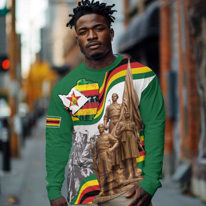 Happy Heroes Day Zimbabwe Long Sleeve Shirt Unity Freedom Work - African Pride