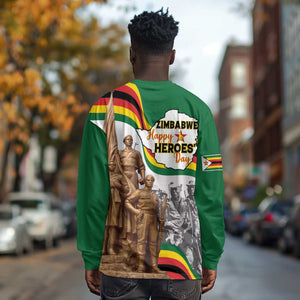 Happy Heroes Day Zimbabwe Long Sleeve Shirt Unity Freedom Work - African Pride
