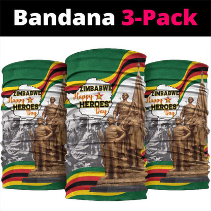Happy Heroes Day Zimbabwe Neck Gaiter Unity Freedom Work LT15