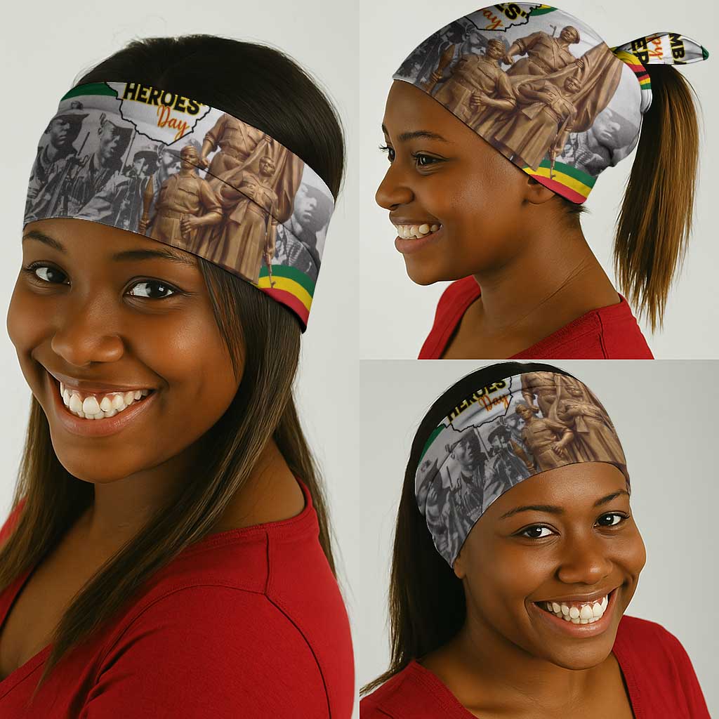 Happy Heroes Day Zimbabwe Neck Gaiter Unity Freedom Work LT15