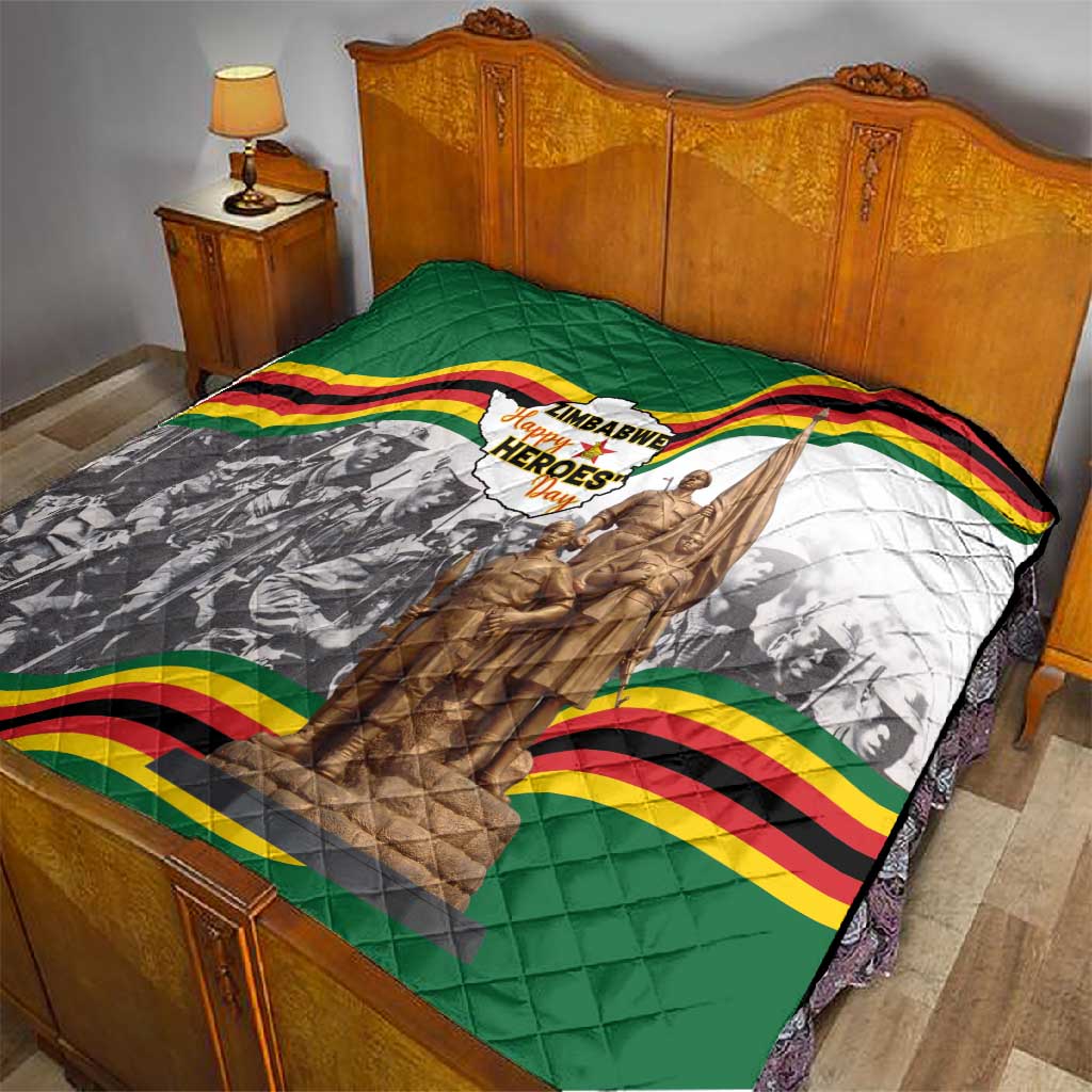 Happy Heroes Day Zimbabwe Quilt Unity Freedom Work - African Pride
