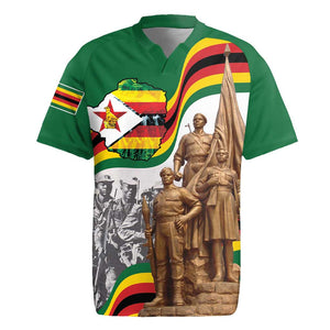 Happy Heroes Day Zimbabwe Rugby Jersey Unity Freedom Work - African Pride