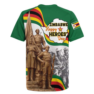 Happy Heroes Day Zimbabwe Rugby Jersey Unity Freedom Work - African Pride