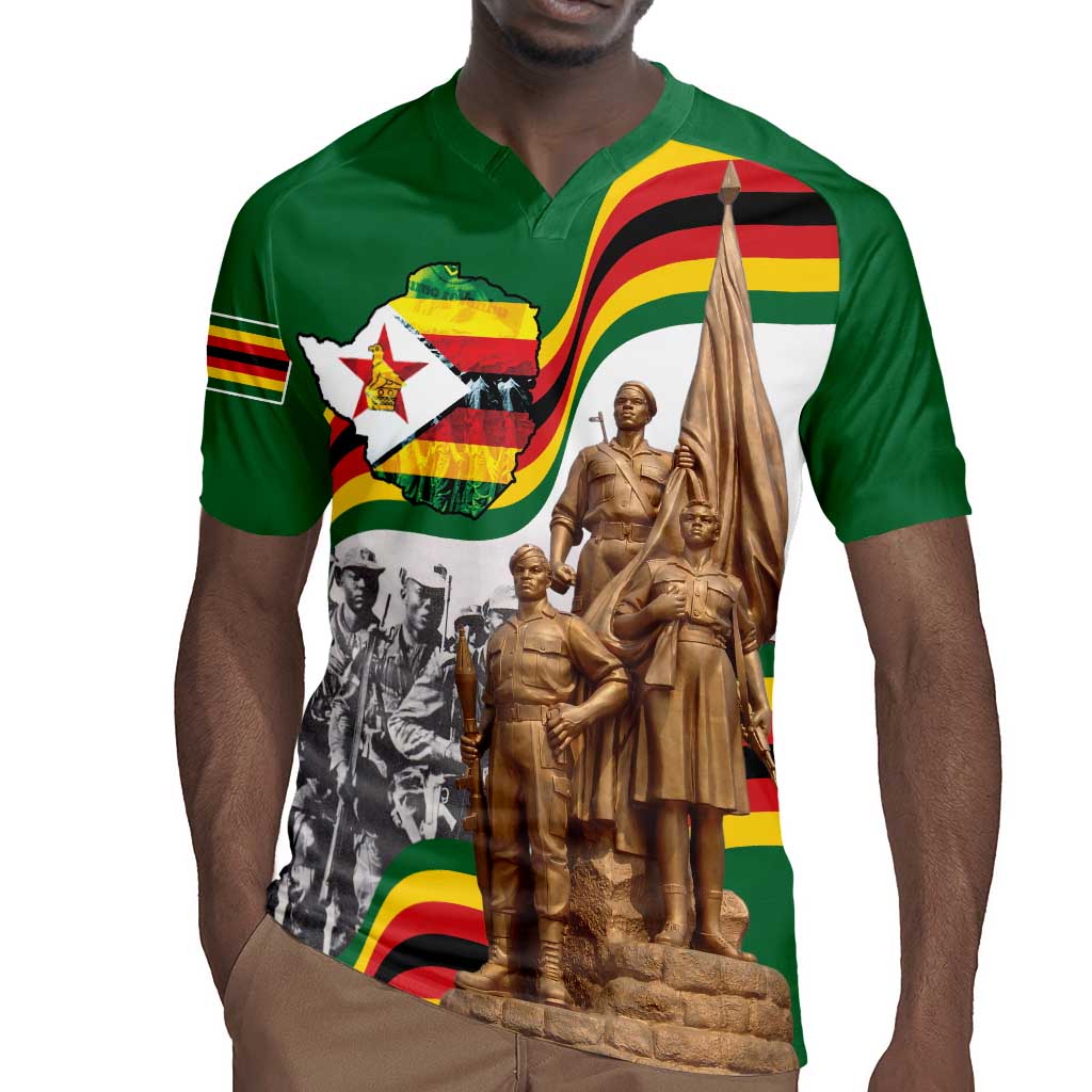 Happy Heroes Day Zimbabwe Rugby Jersey Unity Freedom Work - African Pride