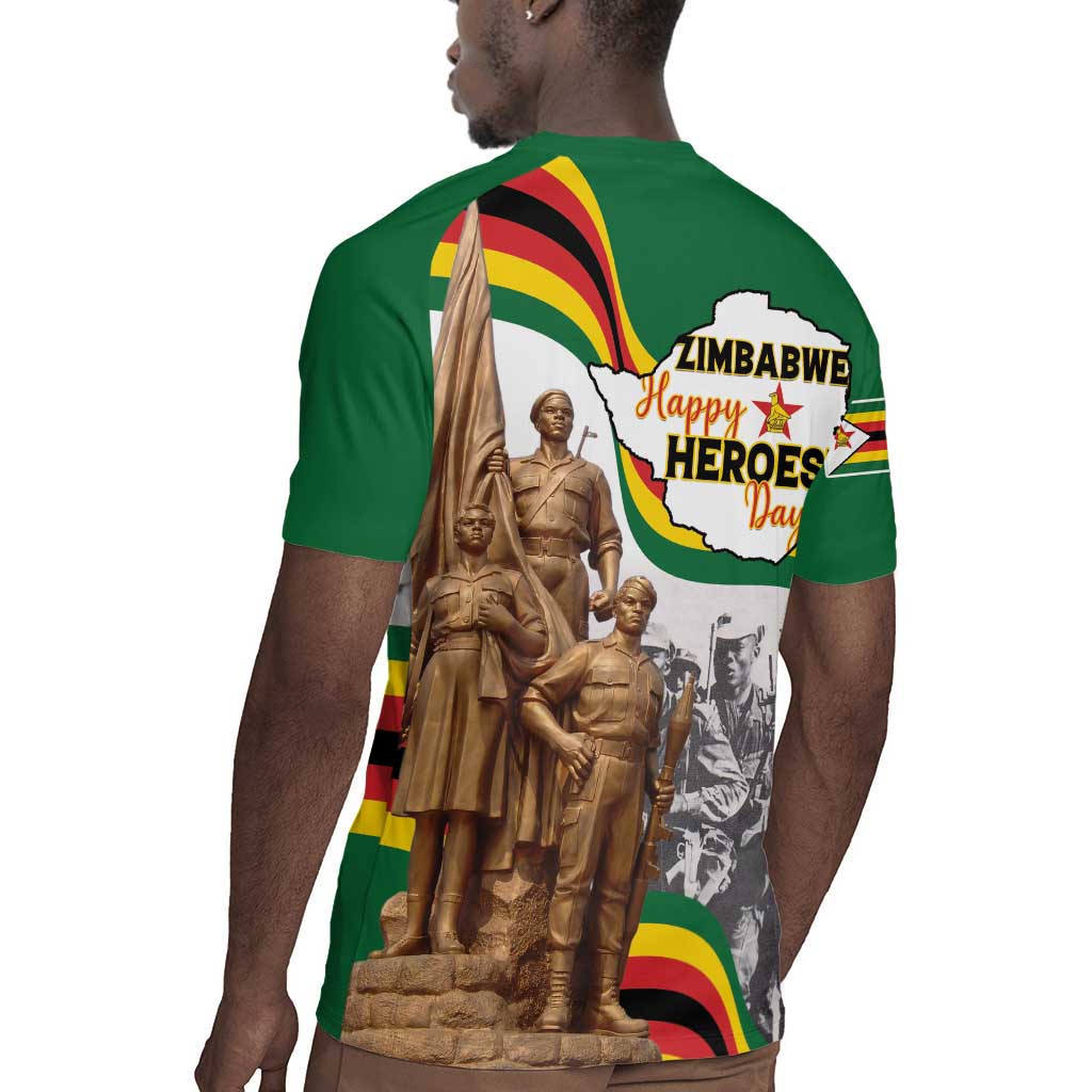 Happy Heroes Day Zimbabwe Rugby Jersey Unity Freedom Work - African Pride