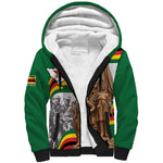 Happy Heroes Day Zimbabwe Sherpa Hoodie Unity Freedom Work - African Pride