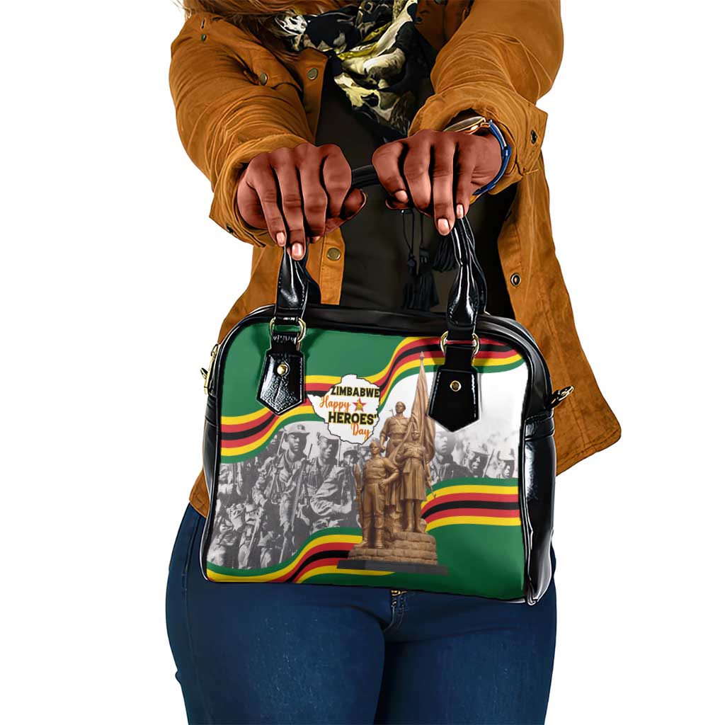 Happy Heroes Day Zimbabwe Shoulder Handbag Unity Freedom Work - African Pride