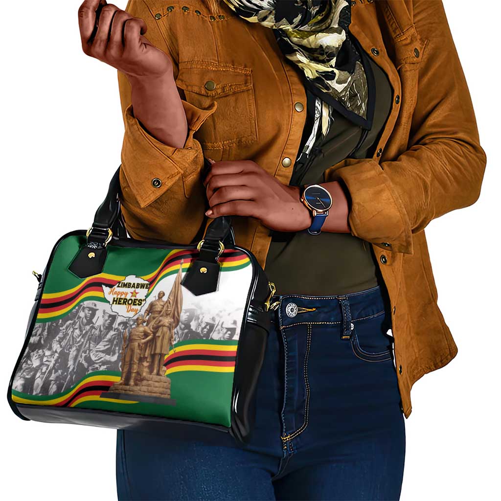 Happy Heroes Day Zimbabwe Shoulder Handbag Unity Freedom Work - African Pride