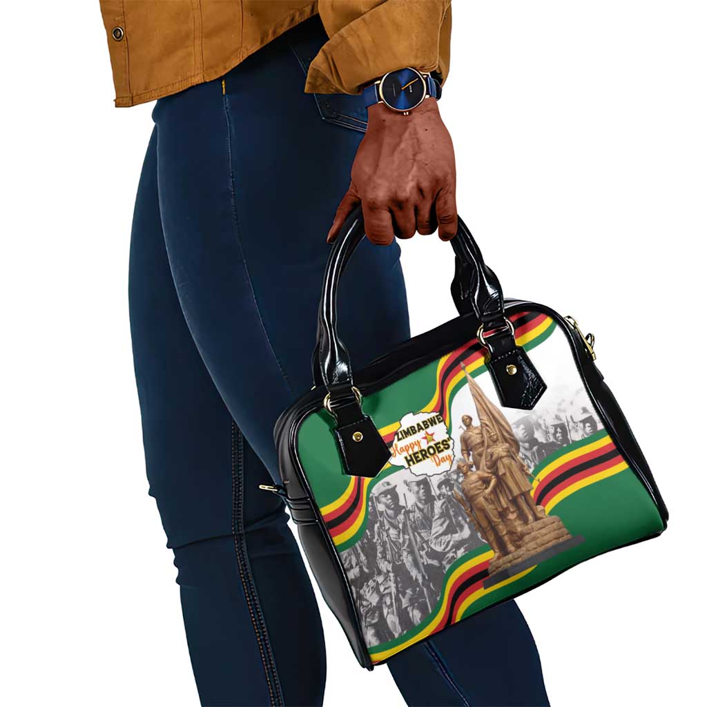 Happy Heroes Day Zimbabwe Shoulder Handbag Unity Freedom Work - African Pride