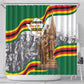 Happy Heroes Day Zimbabwe Shower Curtain Unity Freedom Work - African Pride