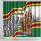Happy Heroes Day Zimbabwe Shower Curtain Unity Freedom Work - African Pride