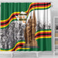 Happy Heroes Day Zimbabwe Shower Curtain Unity Freedom Work - African Pride