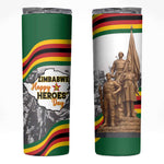 Happy Heroes Day Zimbabwe Skinny Tumbler Unity Freedom Work - African Pride