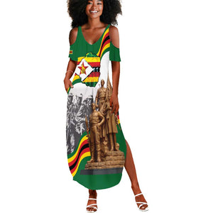 Happy Heroes Day Zimbabwe Summer Maxi Dress Unity Freedom Work - African Pride
