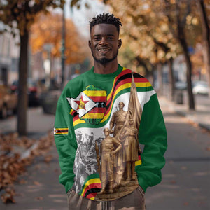 Happy Heroes Day Zimbabwe Sweatshirt Unity Freedom Work - African Pride