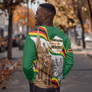Happy Heroes Day Zimbabwe Sweatshirt Unity Freedom Work - African Pride