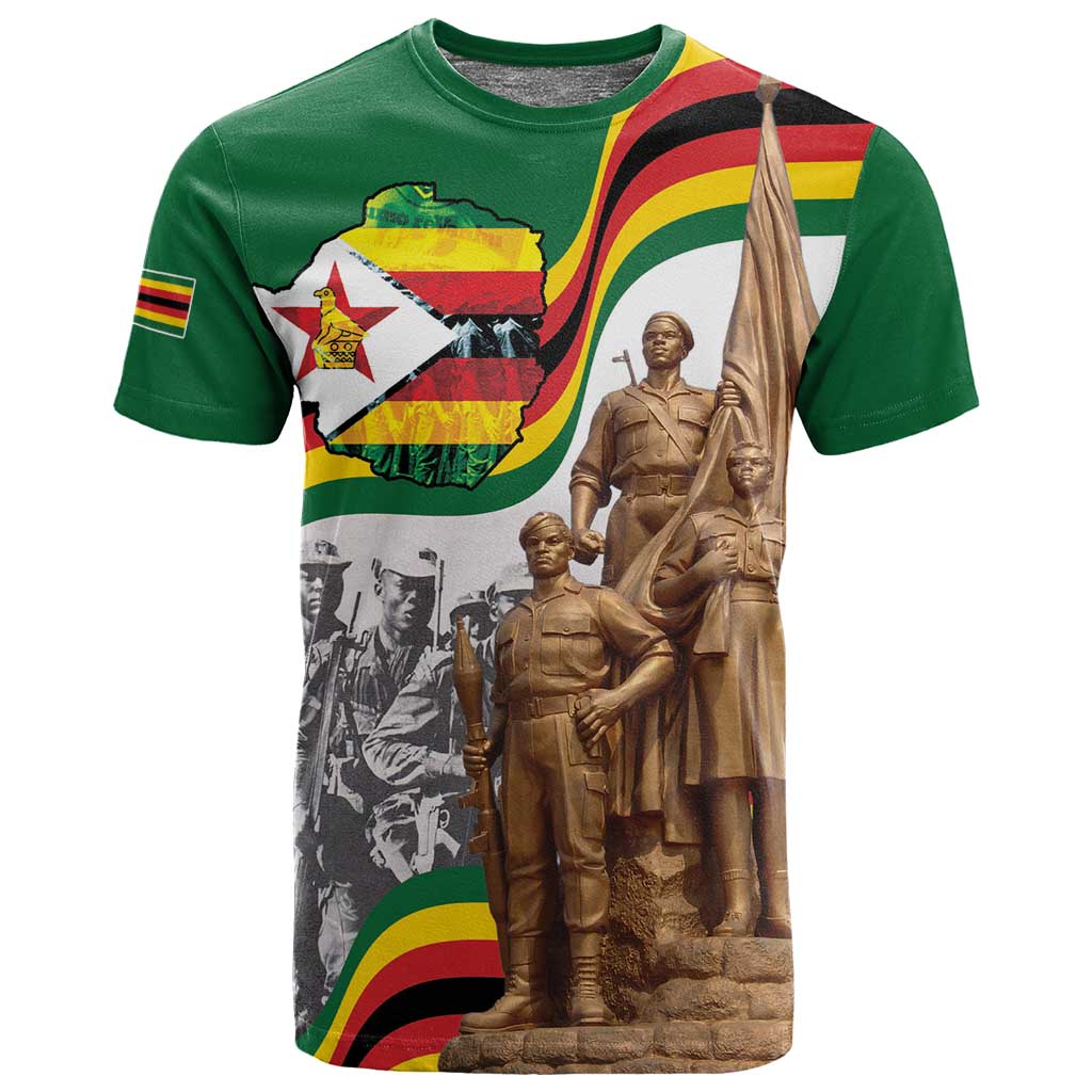 Happy Heroes Day Zimbabwe T shirt Unity Freedom Work - African Pride
