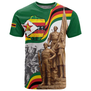 Happy Heroes Day Zimbabwe T shirt Unity Freedom Work - African Pride