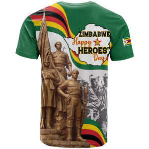 Happy Heroes Day Zimbabwe T shirt Unity Freedom Work - African Pride