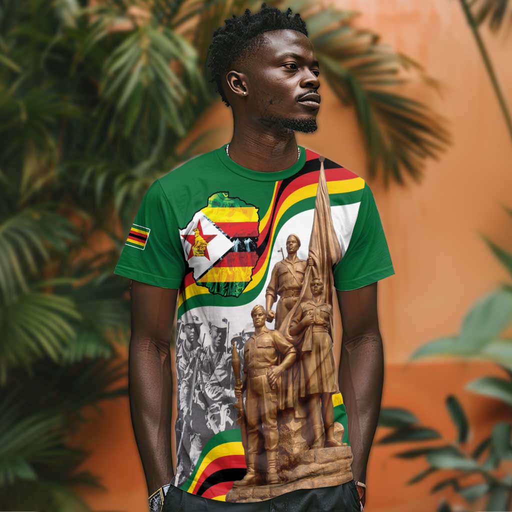 Happy Heroes Day Zimbabwe T shirt Unity Freedom Work - African Pride