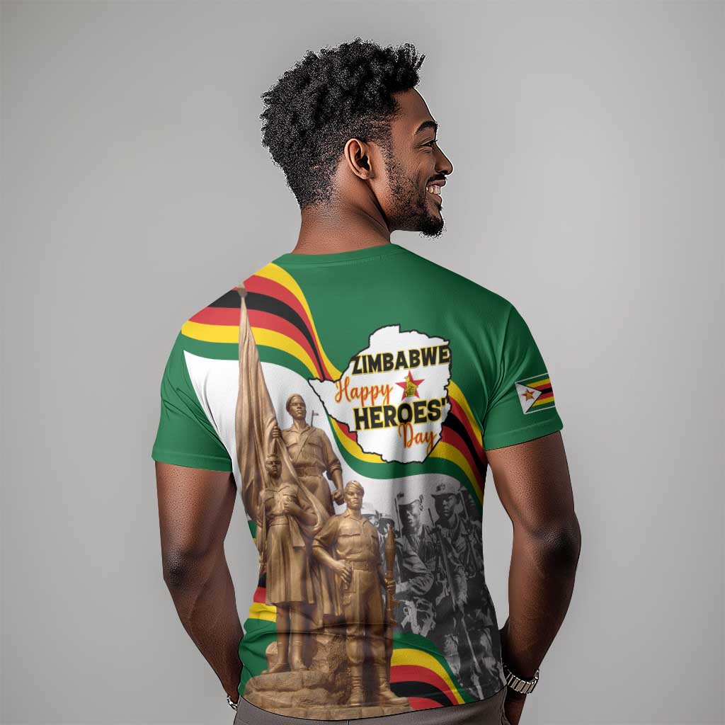 Happy Heroes Day Zimbabwe T shirt Unity Freedom Work - African Pride