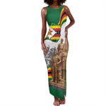 Happy Heroes Day Zimbabwe Tank Maxi Dress Unity Freedom Work - African Pride
