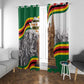 Happy Heroes Day Zimbabwe Window Curtain Unity Freedom Work - African Pride