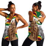 Happy Heroes Day Zimbabwe Women Racerback Tank Unity Freedom Work - African Pride